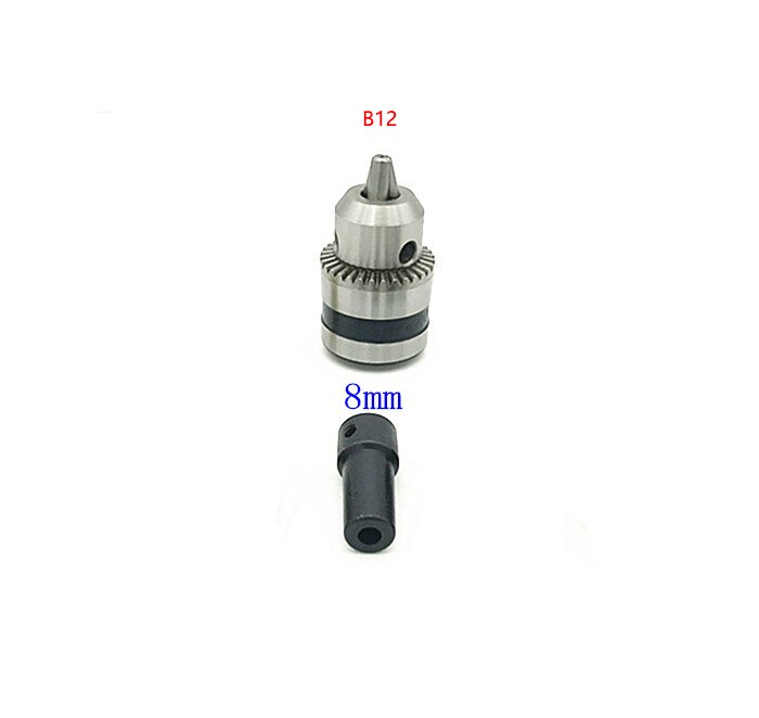 B12 drill chuck is suitable for 5mm, 6mm, 8mm, 10mm, 12mm motor shaft connecting rod: Orange