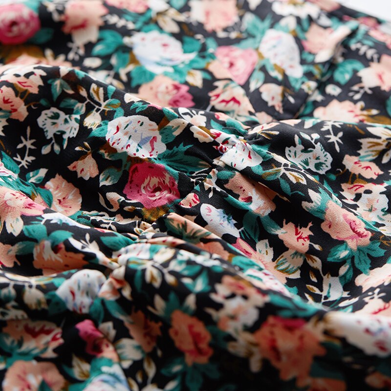 Artka sommar kvinnor klänning franska vintage fyrkant krage klänningar blommigt tryck puff ärm chiffong klänning kvinnor  la25806x