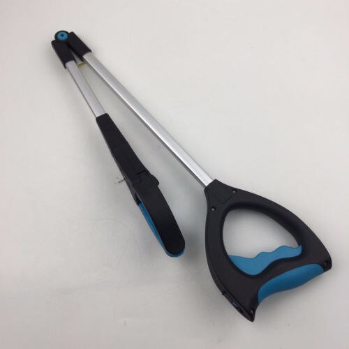 84Cm Opvouwbare Kattenbakvulling Reachers Grabber Trash Roterende Kop Grijper Extender Grabber Pick Up Gereedschap Pickers
