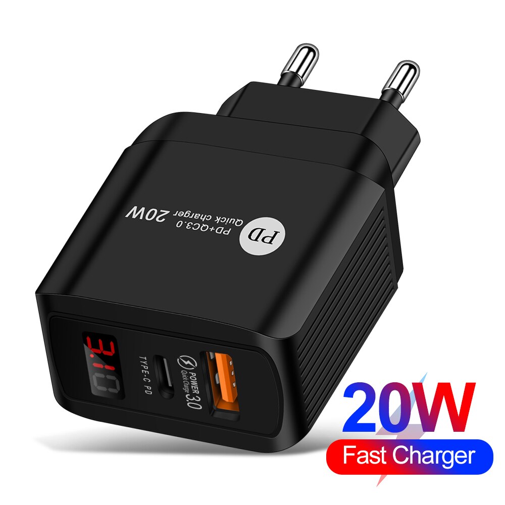 20W Qc Pd 4.0 3.0 Quick Charge Autolader Voor Samsung S10 9 Snelle Auto Opladen Voor Xiaomi Iphone type C Huawei Auto Usb Lader