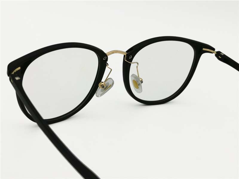 Anti-blue light blocking eyeglasses computer protective glasses TR90 combined metal square UV400 slim simple TV watching eyewear