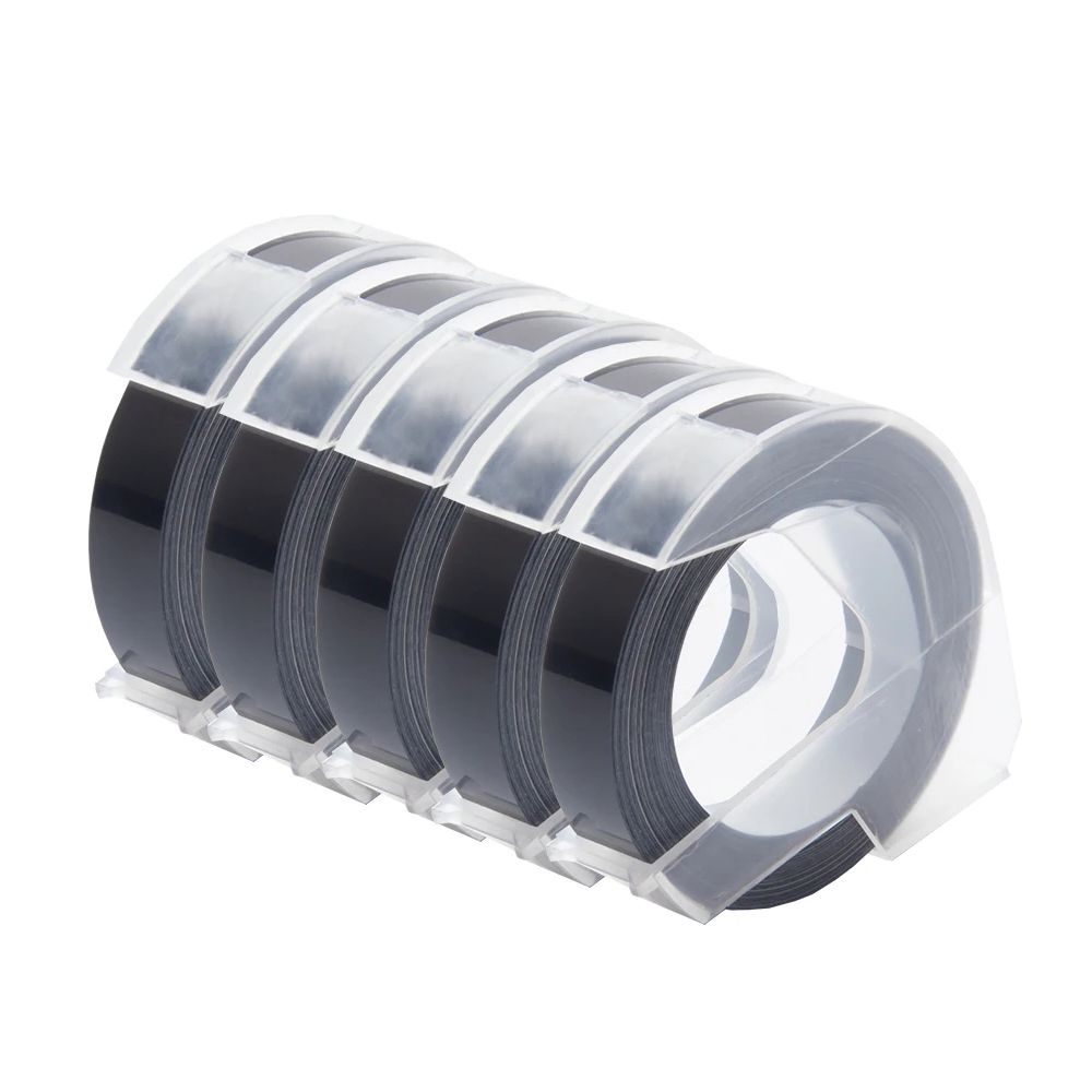 5 pk etikettendrucker kompatibel für 3d dymo-etikettenbänder, mehrfarbig , 9mm druckerbänder, motex  e101 , 1610 cidy  c101 etikettenmaschinenbänder: C