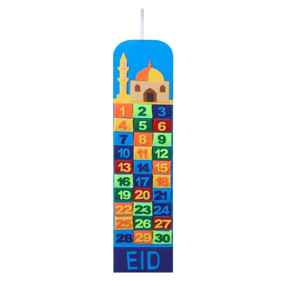 Vilt Unieke Eid Countdown Kalender Creëren Kinderen Ramadan Countdown Kalender Ramadan Ramadan Kalender Home Decor Viering: MULTI