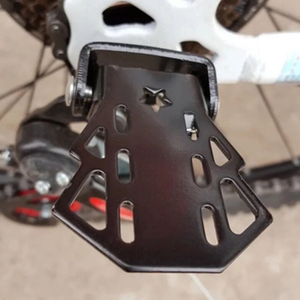 1 paire de repose-pieds pliants en acier au manganèse pour vélo de montagne, repose-pieds multifonctionnels pour siège arrière, accessoires de sécurité