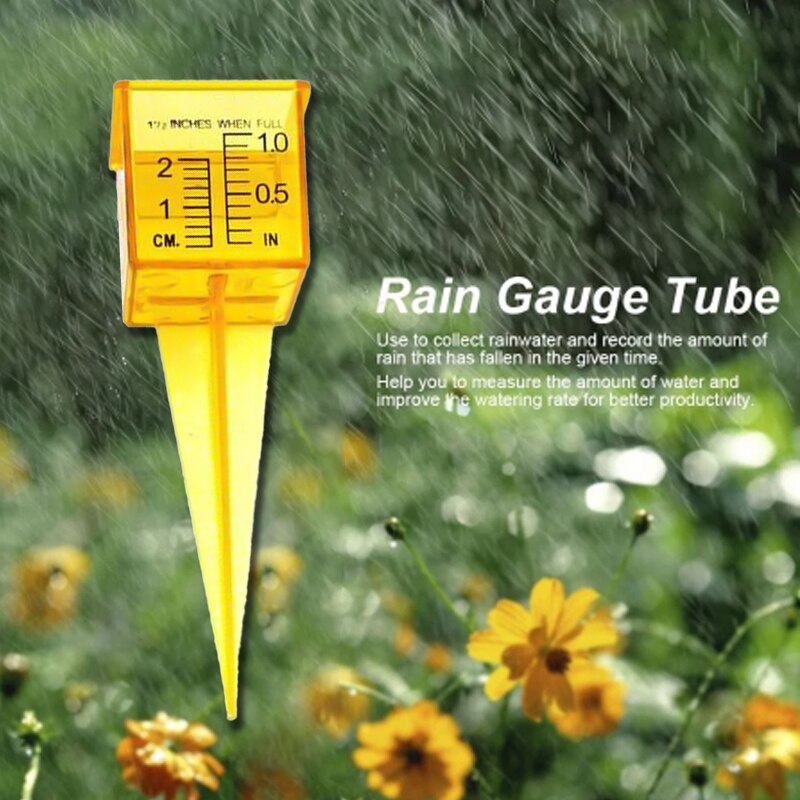Measurement Rain Gauge Ground Spike Precipitation Garden Yard Accessories Rainfall Gauging Measurement Tools