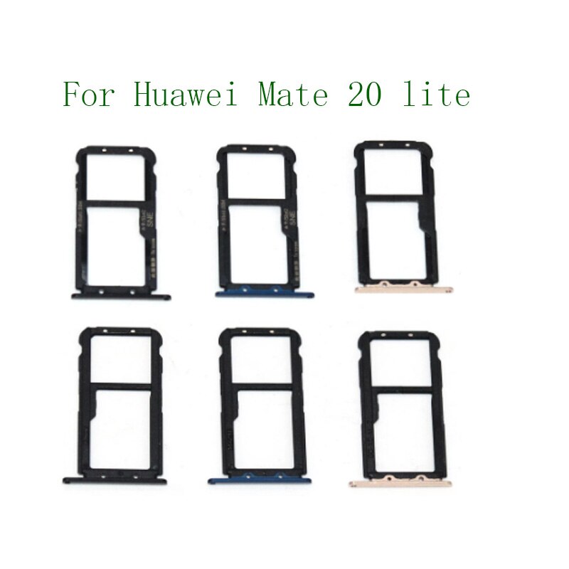 2/Sim Kaart Lade Houder Voor Huawei Mate 20 Lite Maimang 7 Sim Micro Reader Card Slot Adapters Kaart socket Vervanging