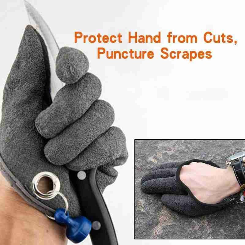 Luvas de látex antiderrapante de pesca anti-facada, antiderrapante e impermeável lu yafei masculino especial espessado luvas de pesca à prova dcatágua catc
