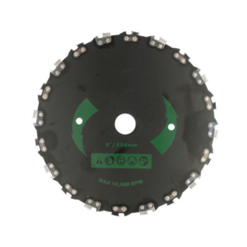 9 inches High-Powered Grass Cutter 10000 RPM Chainsaw Tooth for Gas-powered Trimmers / Brush Cutters with 30cc Engines: Gold