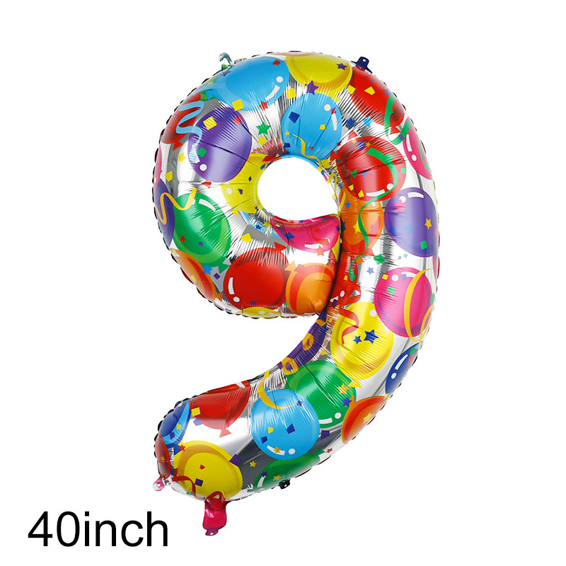 Globos de aluminio con números de Color grande de 40 pulgadas, globos digitales, decoración de de segundo cumpleaños, globo de helio para Baby Shower para niños y adultos: Amarillo fluorescente