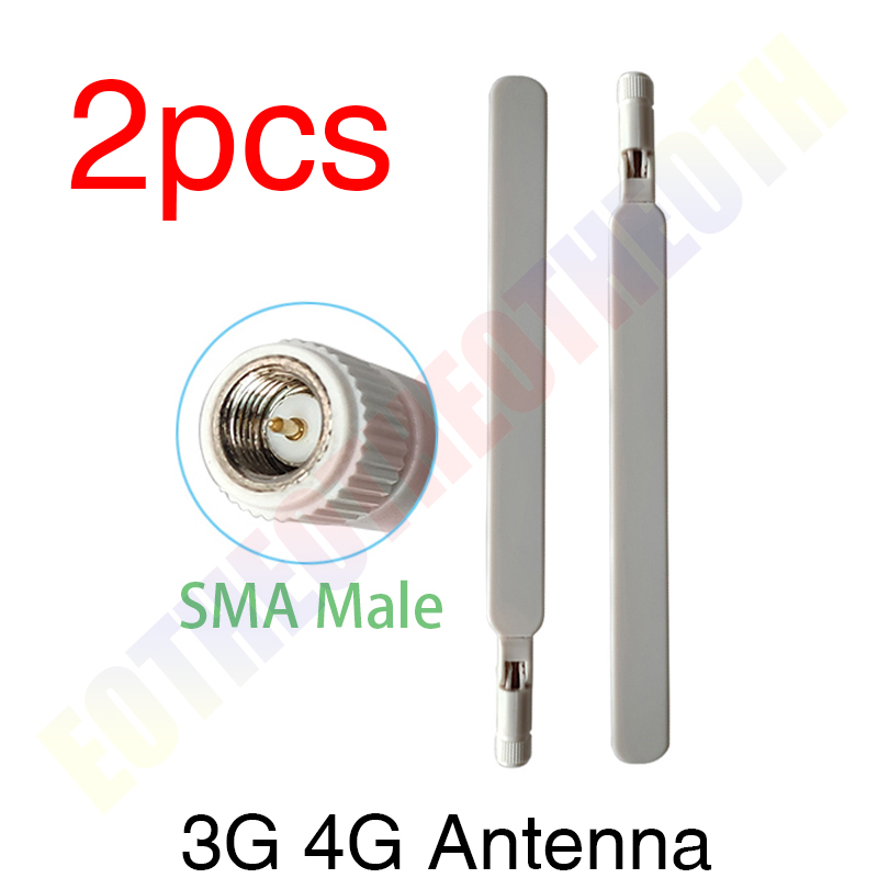 4G LTE antenna 5dBi router SMA Male external router antena WiFi 3G antenne for Huawei modem router wireless modem lte repeater: 2 pcs