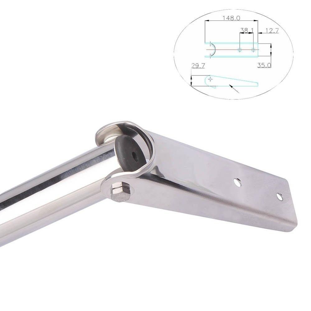 3 step 316 stainless steel marine boat ladder yacht polished steel telescope ladder