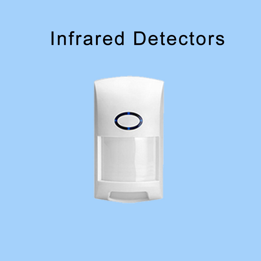 ACJ 433MHz Home Burglar Alarm System Accessories Wireless Link Smoke Alarm Door Magnetic Water leak Detector RFID Control: Lavender