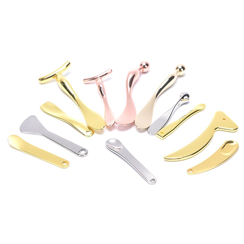 Oogcrème applicator anti-rimpel oogmassage stick gezichtsmasker mengkwast essence mengspatel schoonheidsverzorging