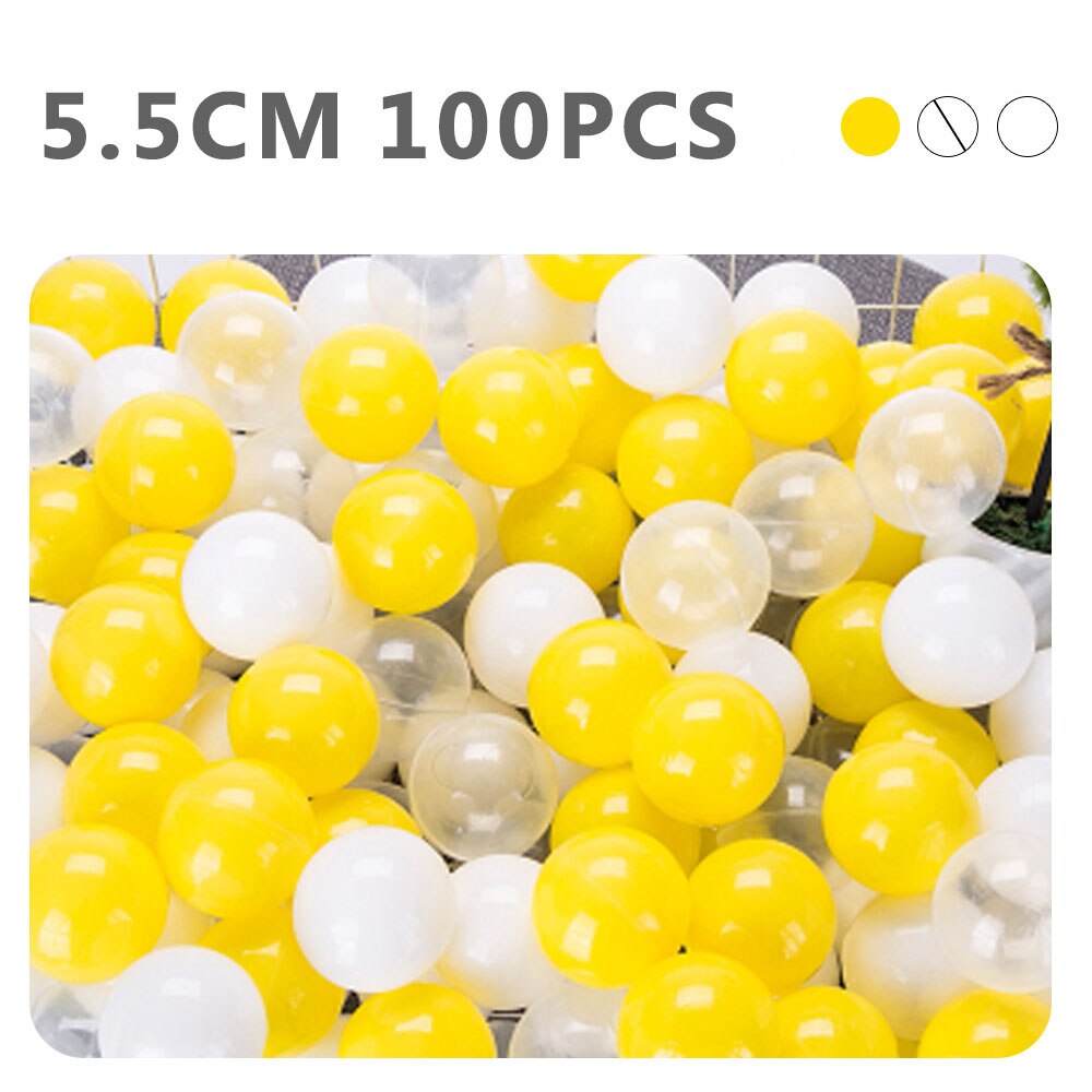 100pcs Baby Size Mix Color Plastic Pit Balls Safe Kids Pastel Multi Colorful Combination Mixed Play Ball Pack Pool Soft Toy: WJ3254C