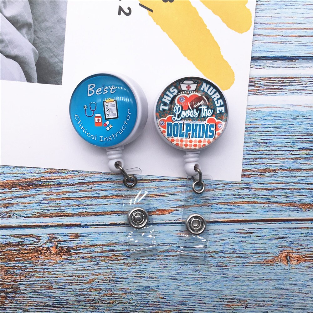Pielęgniarka zwijany uchwyt na identyfikator kołowrotek imię i nazwisko/etui na dowód osobisty robić pielęgnacji i uczeń 24 cal przewód nylonowy