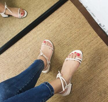 Zomer damesschoenen pumps nette schoenen hoge hakken bootschoenen bruidsschoenen tennisschoenen feminino met peep toe sandalen casual: Ivoor / 8