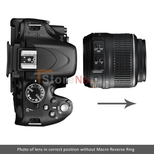 62mm lens macro reverse ring adapter voor nik &amp; n af AI-62 monteren D7100 D5200 D5300 D7000