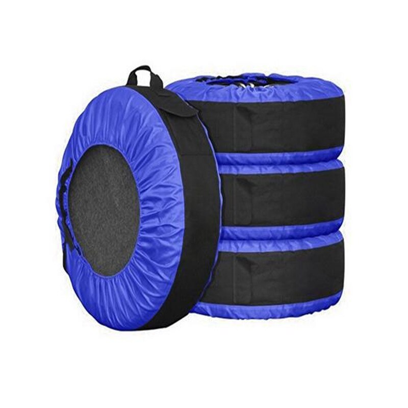 4 stks/partij Auto Verstelbare Tire Wheel Cover Voor Seizoensgebonden Waterdichte Bescherming Spare Banden Tyre Tote Accessoires Opbergtas