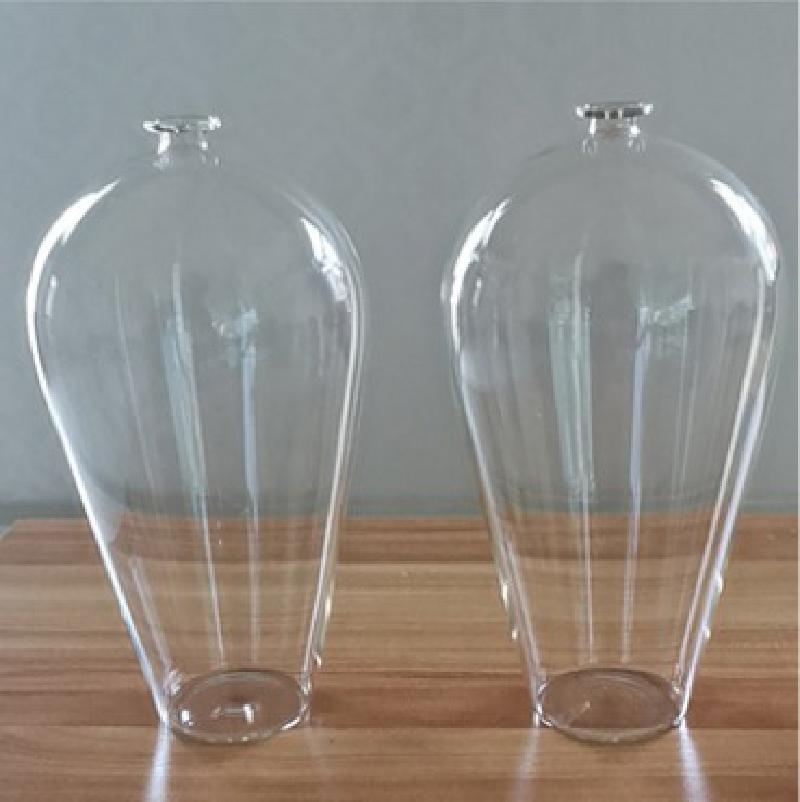 Japanese Zen Vase Transparent Glass Countertop Vase Home Decoration Flower Arrangement Hydroponic Small Vase Home Decoration