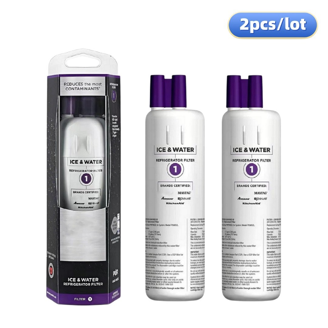 EDR1RXD1 Replace Refrigerator Water Filter Compatible With Filter 1,W10295370A,9081, P8RFWB2L, P4RFWB: WHITE