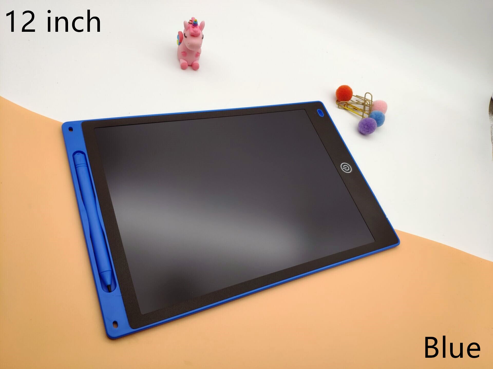 LCD Drawing Board 4.4 8.5 12 Inch Children Math Drawing Practice Handwriting Board Electronic Drawing Tablet Toy Kids Toys: 12 Blue