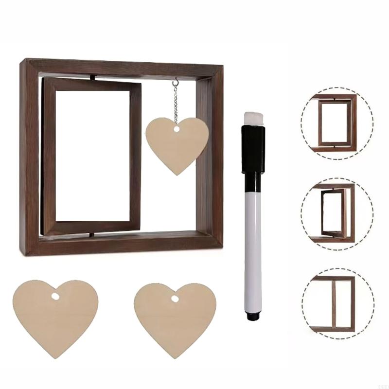 Rotating Floating Frame E8BD Rotating Floating Picture Frame Double Sided ... – Vicedeal