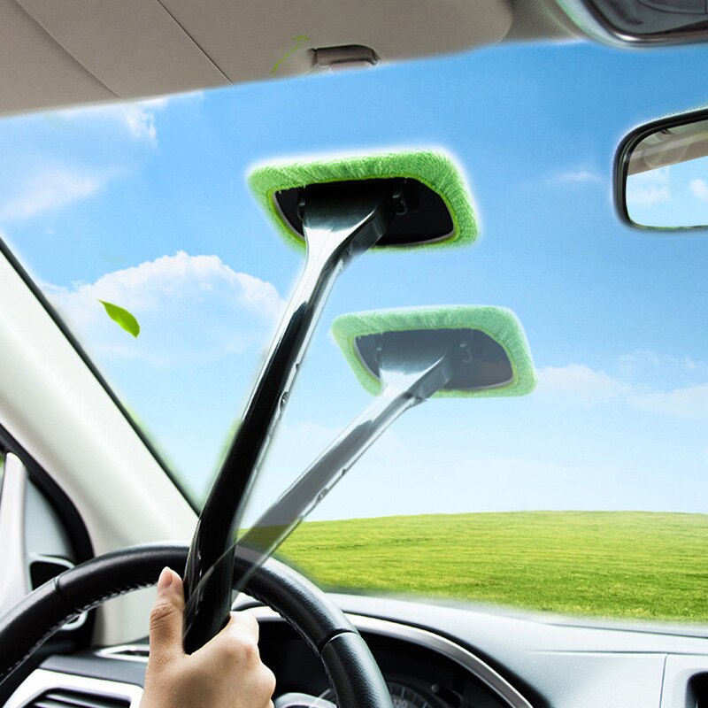 Car Dual-Use Dust Removal Defogging Glass Brush Front Glass Mop Car Window Cleaning Products