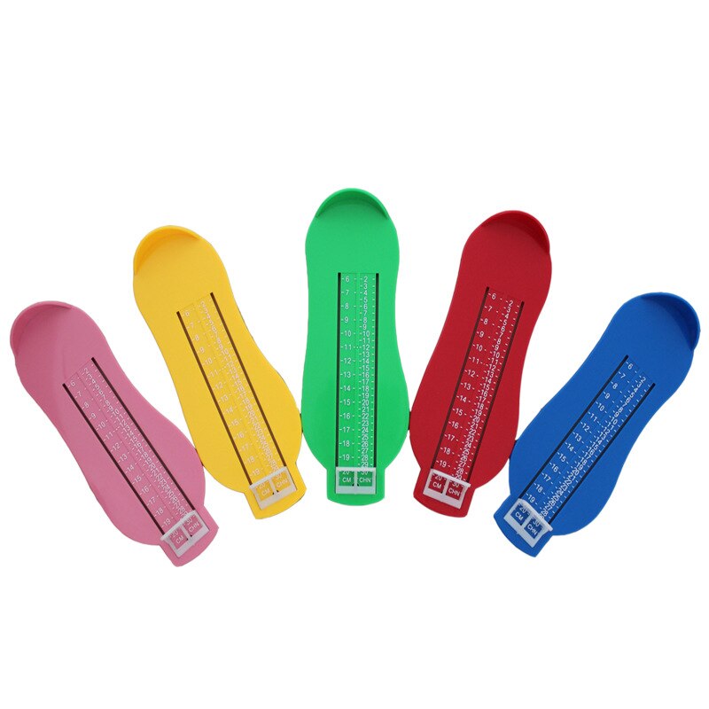 3 Colors Baby Foot Ruler Kids Foot Length Measuring device child shoes calculator for chikdren Infant Shoes Fittings Gauge Tools