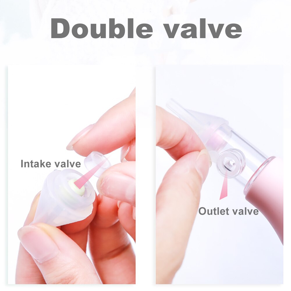 Cofoe Baby Anti Countercurrent Nasal Aspirator Silicone Soft Tip Cleaner Cleaner for Newborn Baby Snot Absorb Baby Care Safety