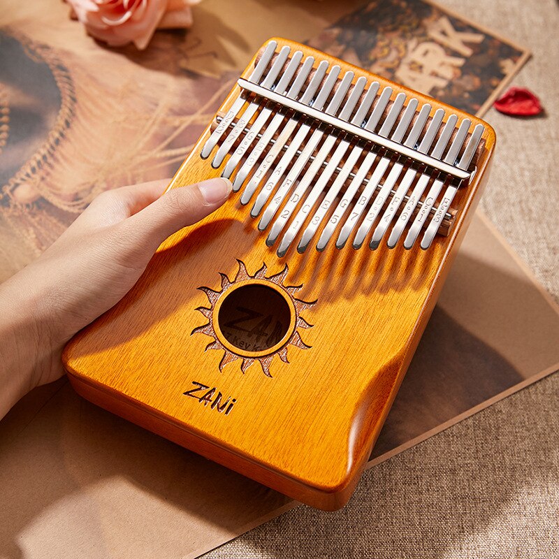 Byla Kalimba 21 Key Mahogany Thumb Piano Mbira Musical Instrument Africa Finger Piano 30key Machine 17 Key Kalimba Keys