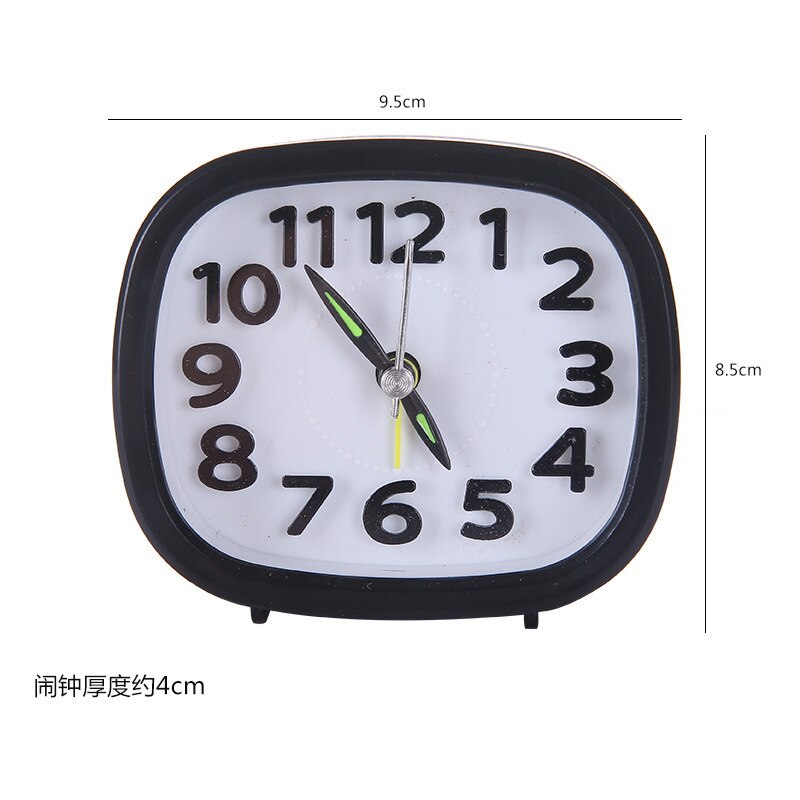 Reloj despertador moderno y sencillo para niños, reloj de mesa retro decorativo de plástico para dormitorio, Mini despertador para estudiantes, relojes de escritorio