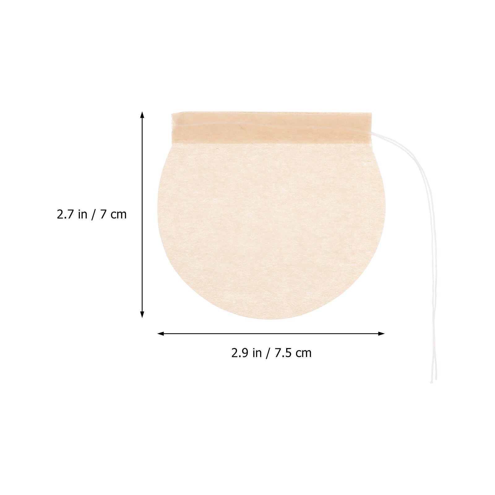 100pcs Tea Filter Bags Paper Tea Bag with Drawstring Paper Loose Leaf Tea Bags