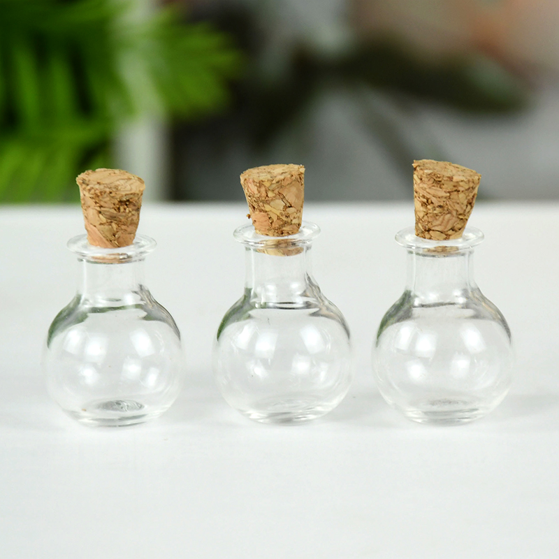 Bouteilles en verre de Potion Miniature, 10 pièces, Mini bouchon en liège, bouteille de souhait à dérive pour mariage, décoration de la maison, Mini conteneur
