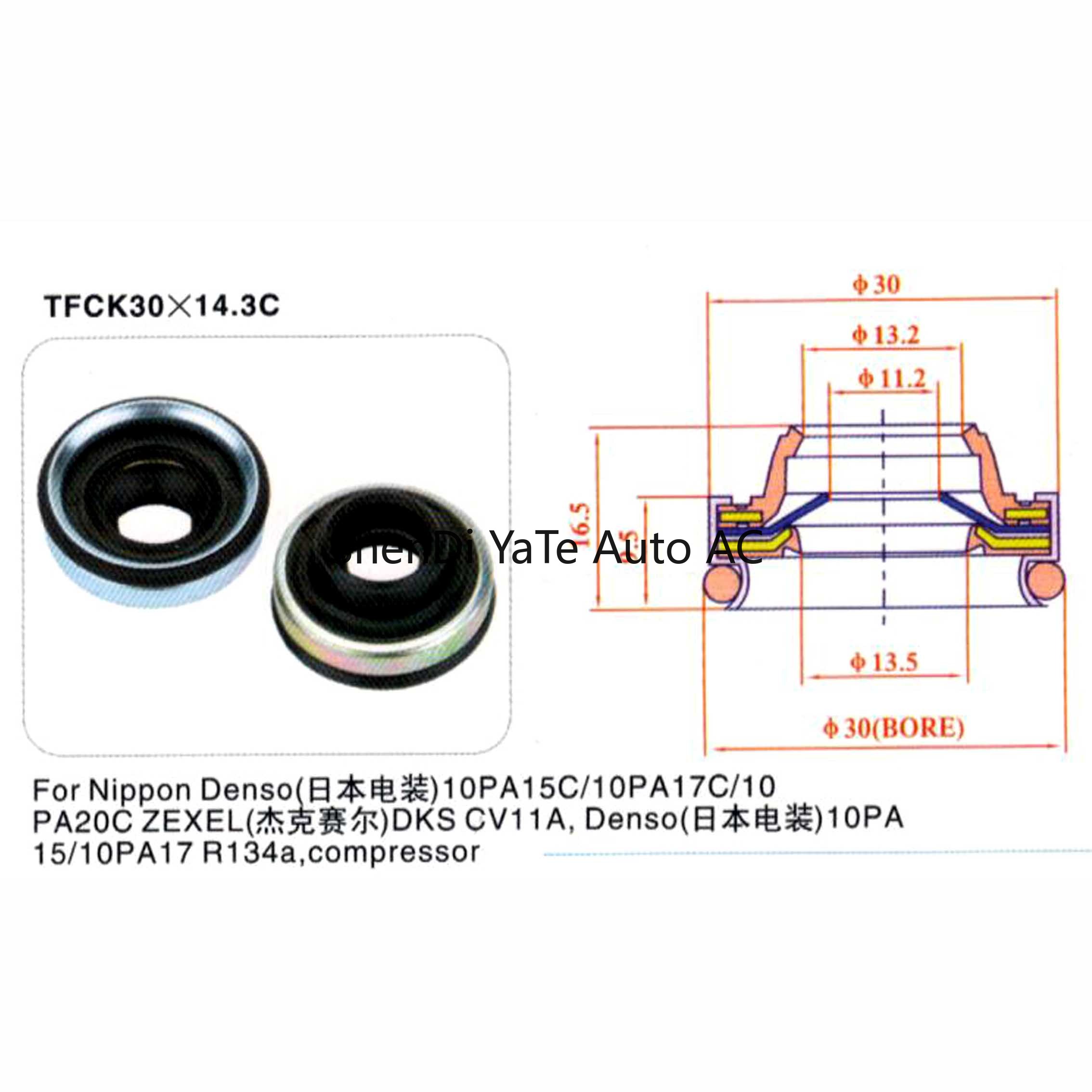(25 PZ) settore automobilistico/auto aria Condizionata Compressore Paraolio per Denso 10papà15C/17C/20C ZEXEL DKS Paraolio