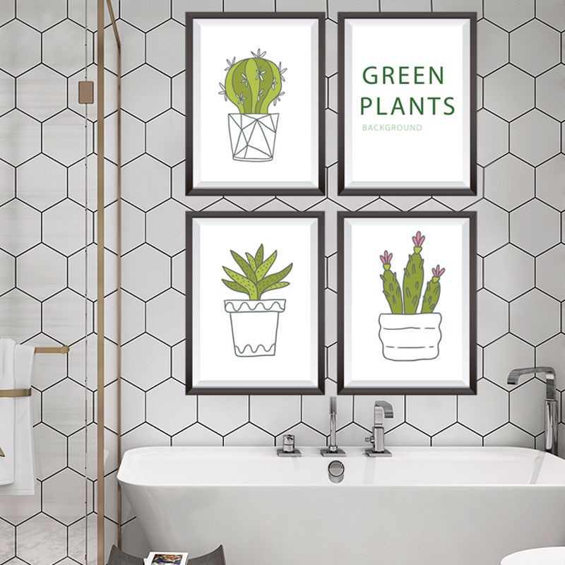 3D Sticker Badkamer Tegel Waterdicht Muursticker Drie-Dimensionale Keuken Wanddecoratie Plant Woonkamer Slaapkamer Gang Nl: Blauw