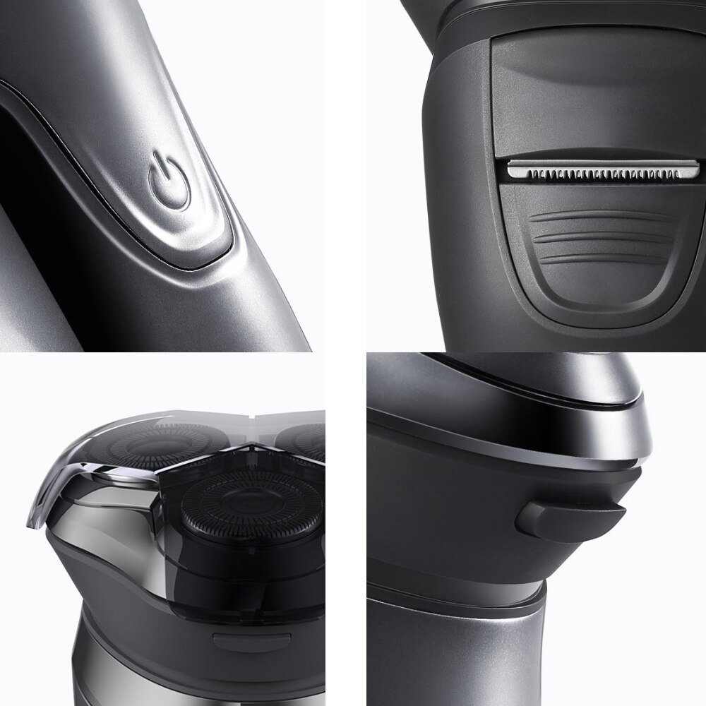 Maquinilla de afeitar eléctrica PINJING ES3 para hombres, con 3 cabezales cortantes maquinilla de afeitar, producto de cadena ecológica Xiaomi resistente al agua, 5