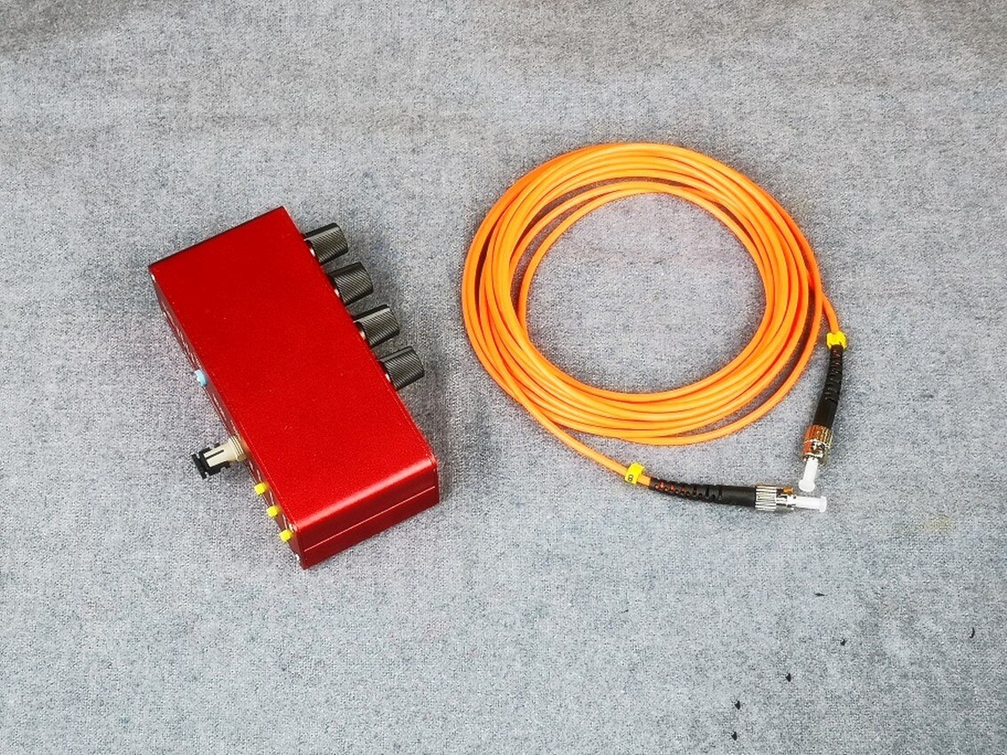 Tesla coil arc extinguishing DRSSTC dedicated fiber optic controller multi-function finished music control box version 2.0: box wiht line