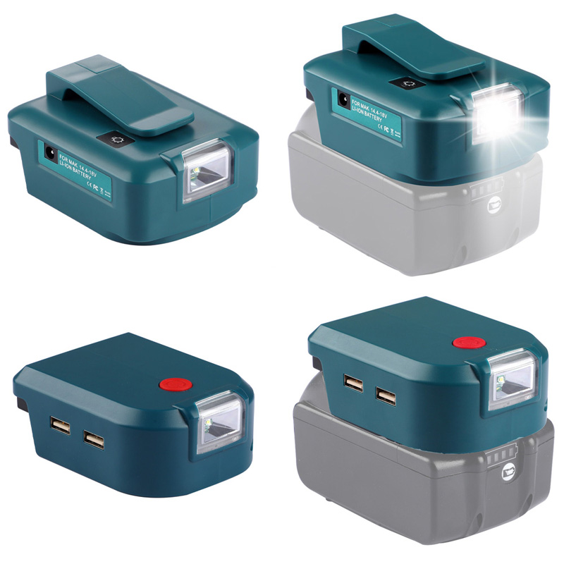 Lampe de travail sans fil pour Makita, lanterne Portable à LED avec batterie Li-ion 18V, projecteur USB, éclairage d'urgence d'extérieur