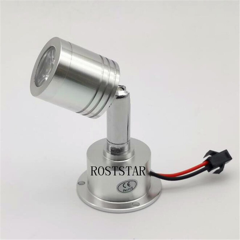 6 unids/lote Downlight Mini LED focos 3W 220V 360 grados de rotación Spotlamp de lámpara telón de fondo las luces RoHS CE