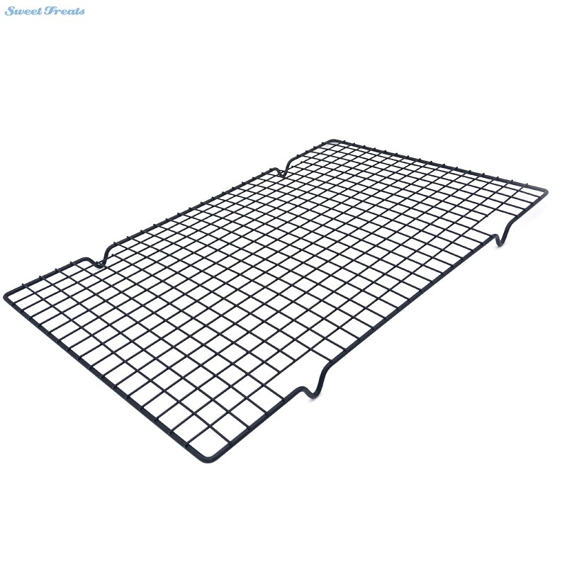 Nonstick Metall Kuchen Kühlung Gestell Netto Kekse Kekse Brot Muffins Trocknen Stand Kühler Halfter Küche Backen Werkzeuge 25*40cm