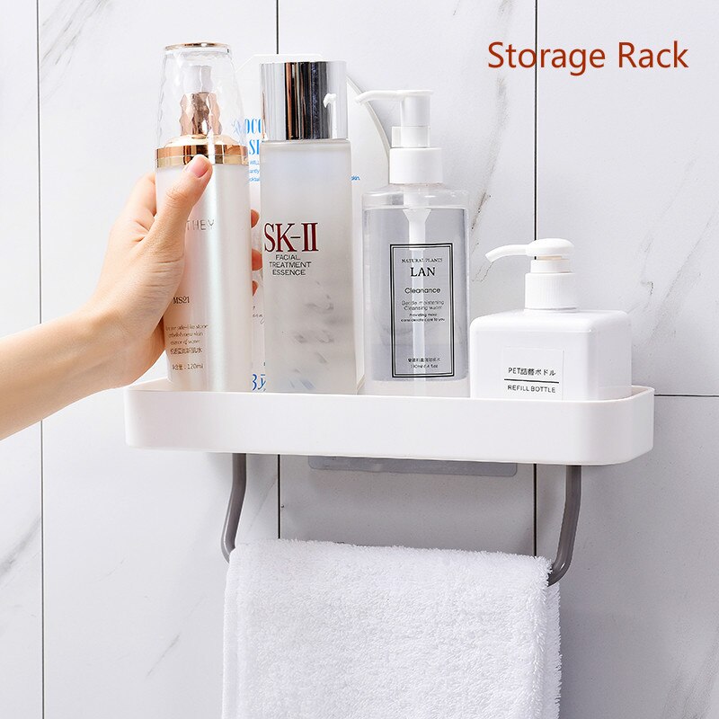 Kitchen Paper Holder Sticke Rack Roll Holder for Bathroom Towel Rack Estanterias Pared Decoracion Tissue Shelf Organizer: 1 Storage Rack