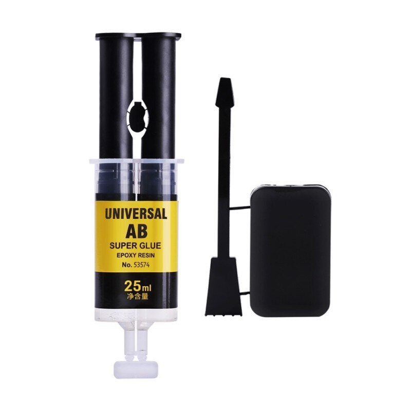 Pegamento Universal de resina epoxi para reparación de cristal, pegamento líquido AB de 25ML para Metal y cerámica, adhesivo fuerte para el hogar: 25ml