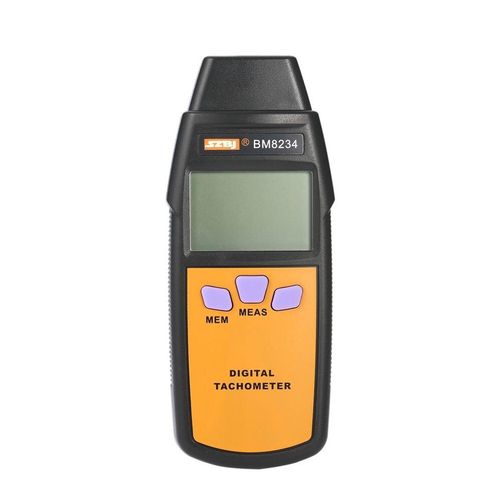 Digital Tachometer Photoelectricity Tachometer SZBJ BM8234 Universal Car Marine Handheld Tacho No Contact Tach Meter 99996RPM