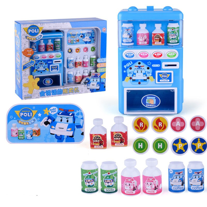 freundlicher Spielzeug Vorgeben einstellen Simulierte Automaten Puzzle Getränke für freundlicher: groß Blau