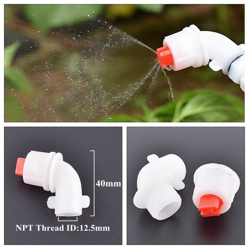 2 Stuks Landbouw Verstelbare Sproeimodus Verstuifspuit Mondstuk Tuin Gazon Irrigatie Handdruk Pesticide Spuitmond Spuitmond: YELLOW