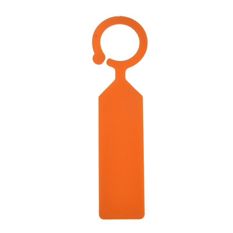 50 stuks plastic plantenlabels kwekerij tuin ringlabel potmarker paal hanglabels kas bonsai kraaglabels: Oranje