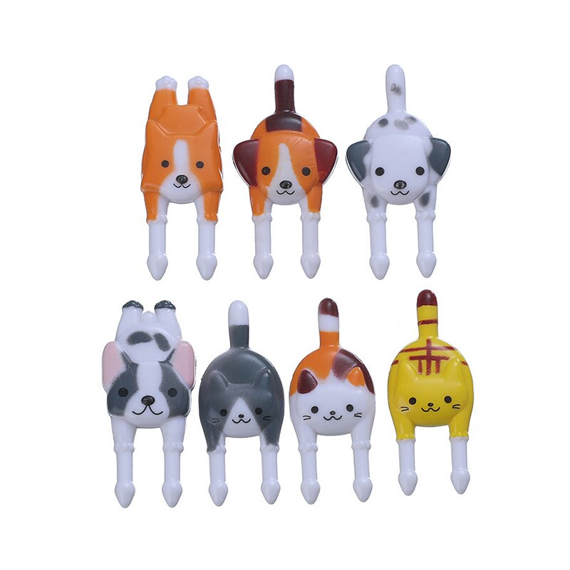 10/30Pcs Bento Groente Servies Leuke Mini Peuter Kinderen Fruit Vorken Tandenstokers Kids Voedsel Picks Cartoon Animal Farm: 15