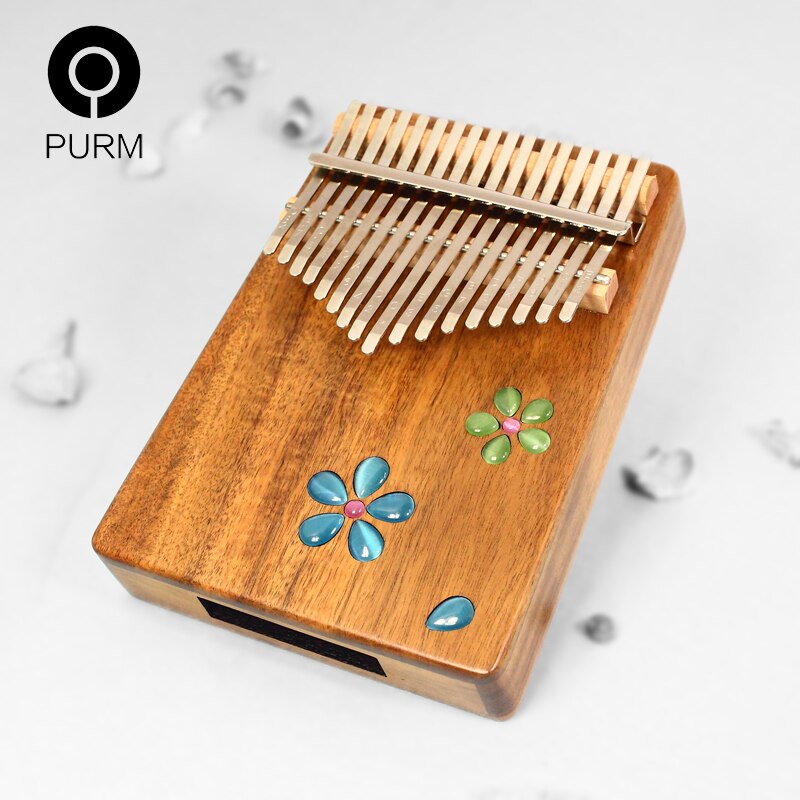 Kalimba 17-toetsen professionele Marimba Kalimba Instrument met Magicsound, beschermhoes, handleiding