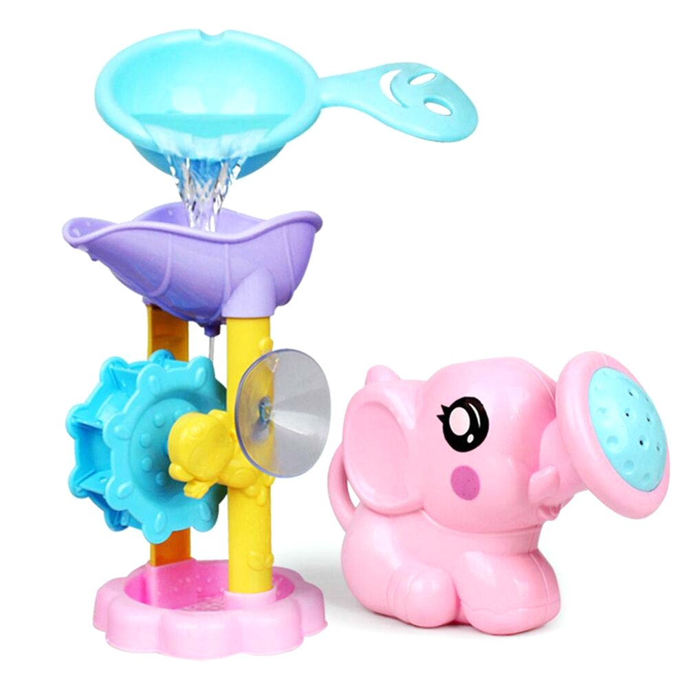 3 In 1 Children Bathing Water Toys Fun Small Elephant Water Beach Water Spray Set Toys: Default Title