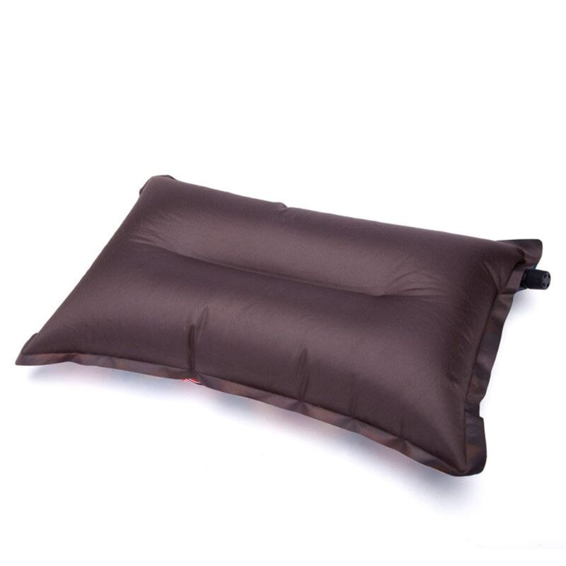 Automatic Inflatable Pillow Outdoor Travel Beach Cushion Car Head Rest Foldable
